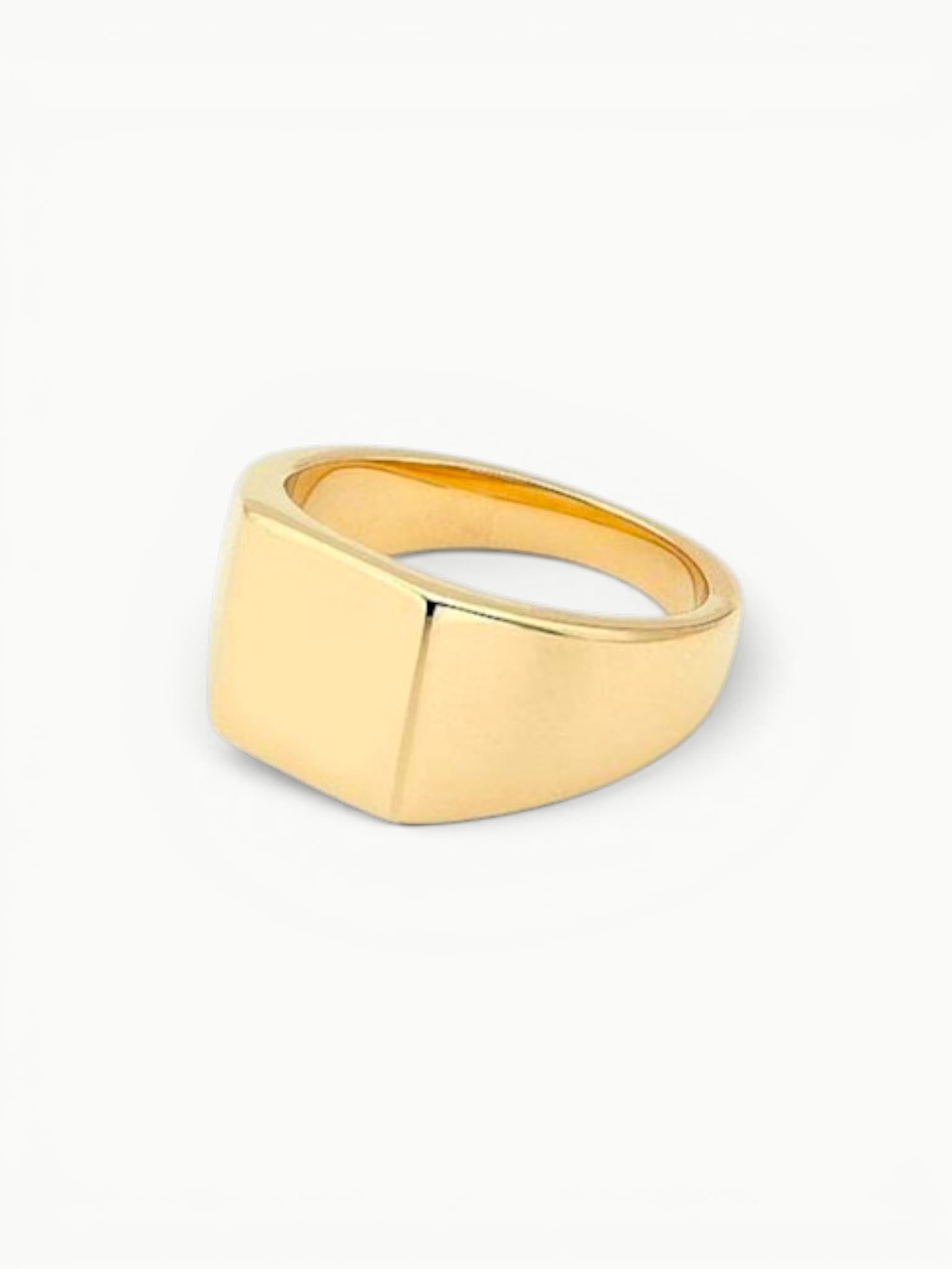 Minimalist Square Copper Signet Ring